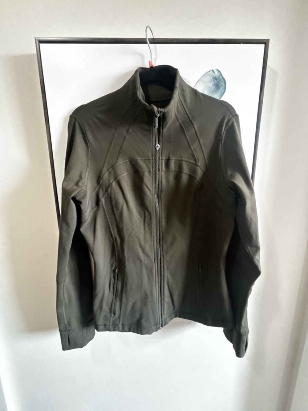 lululemon athletica Olive Green Lightweight Zip-Up Jacket